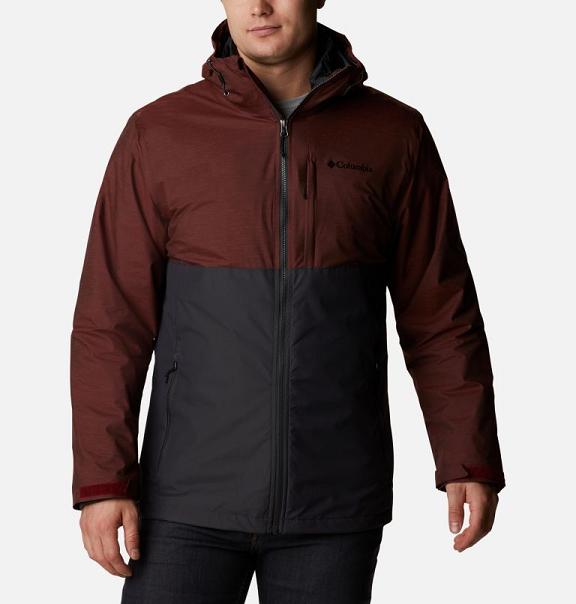 Columbia Ridge Gates Interchange 3 In 1 Jacket Black Red For Men's NZ28041 New Zealand